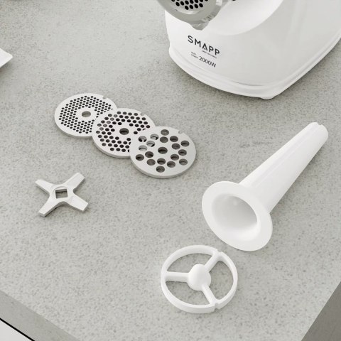 SMAPP Maszynka do mielenia z szatkownicą biała SMAPP (WYPRZEDAŻ)