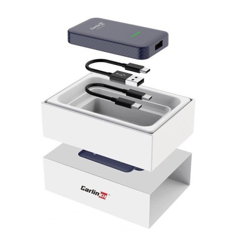 CARLINKIT Adapter CARLINKIT 4.0 Bezprzewodowy Moduł Android Auto & Apple CarPlay niebieski