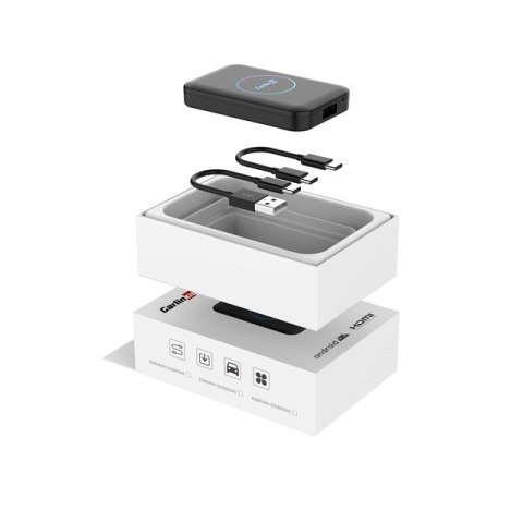 CARLINKIT Carlinkit Adapter bezprzewodowy Lite S HDMI 4GB+32GB Android Auto/Carplay dla radioodtwarzaczy samochodowych czarny