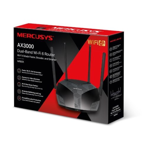 MERCUSYS Router Mercusys MR80X (WYPRZEDAŻ)