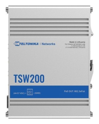 Teltonika Switch Teltonika TSW200 x RJ45 1000Mb/s PoE+, 2x SFP, 240W