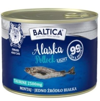 BALTICA BALTICA EXCELLENT Karma mokra kot Alaska Pollock LIGHT (Mintaj) 185g
