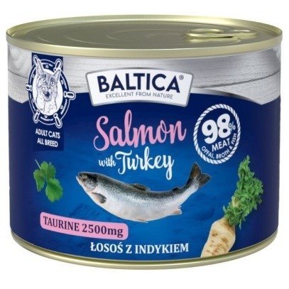 BALTICA BALTICA EXCELLENT Karma mokra kot Salmon with Turkey 185g