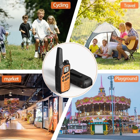 BAOFENG Krótkofalówka Baofeng BF-T25E pomarańczowa, 2 sztuki (WYPRZEDAŻ)