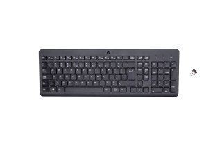 Hewlett-Packard Klawiatura HP 220 Wireless Keyboard bezprzewodowa czarna 805T2AA