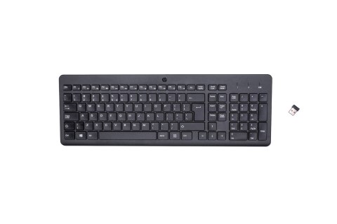 Hewlett-Packard Klawiatura HP 220 Wireless Keyboard bezprzewodowa czarna 805T2AA