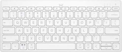 Hewlett-Packard Klawiatura HP 350 Compact Multi-Device Bluetooth Keyboard bezprzewodowa biała 692T0AA