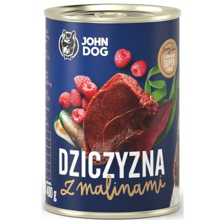 JOHN DOG John Dog BERRY Adult dziczyzna z malinami 400g