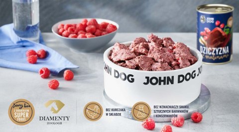 JOHN DOG John Dog BERRY Adult dziczyzna z malinami 400g