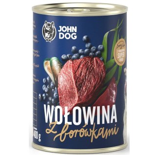 JOHN DOG John Dog BERRY Adult wołowina z borówkami 400g