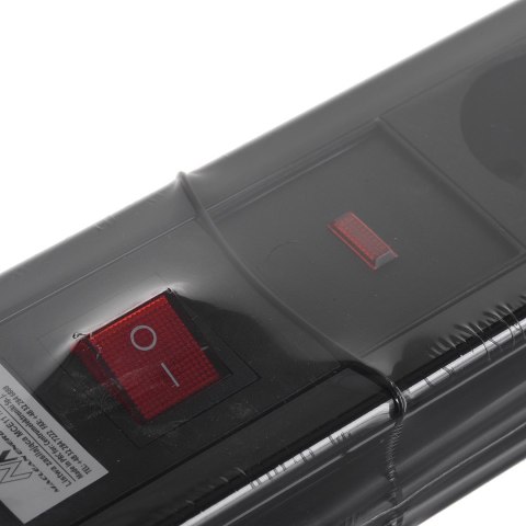 Maclean MACLEAN LISTWA ZASILAJĄCA 8 GNIAZD PODŚWIETLANY WŁĄCZNIK OCHRONA DLA DZIECI MCE11