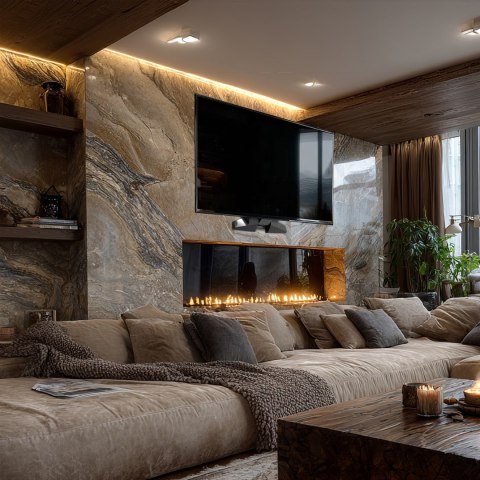 Maclean MACLEAN UCHWYT DO TV ELEKTRYCZNY NAD KOMINEK 37"-70" 35KG Z PILOTEM MC-891 (WYPRZEDAŻ)