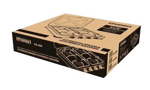 PROMIS PROMIS KUCHENKA GAZOWA KG400S, 4-PALNIKOWA,SREBRNA