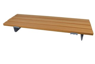 SUNDO Siedzisko do wanny z drewnianymi listwami