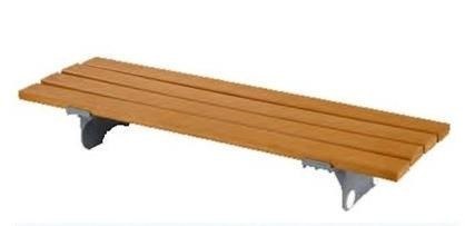 SUNDO Siedzisko do wanny z drewnianymi listwami