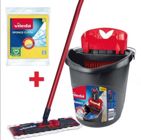 VILEDA Mop Vileda Ultramax Box+ ściereczki 3szt.