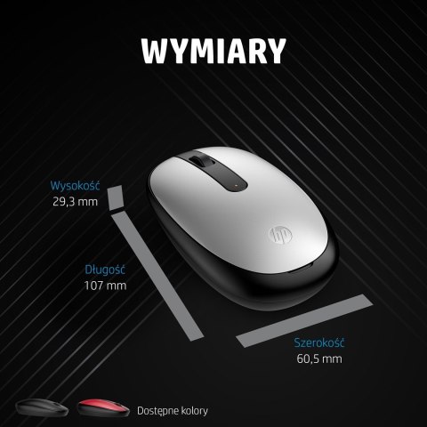 Hewlett-Packard Mysz HP 240 Lunar White Bluetooth Mouse bezprzewodowa biała 793F9AA