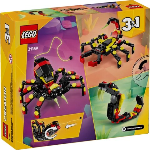 Lego LEGO CREATOR 3w1 31159 Dzikie zwierzęta: niezwykły pająk