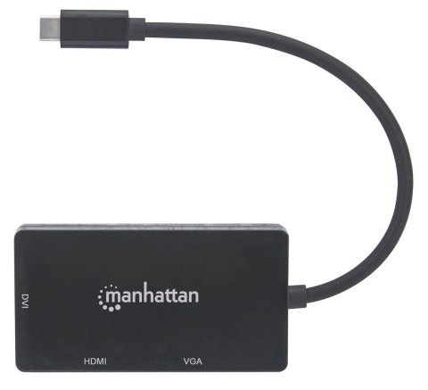 Manhattan MANHATTAN ADAPTER MULTIPORT USB-C 3.1 NA HDMI/DVI/VGA M/F