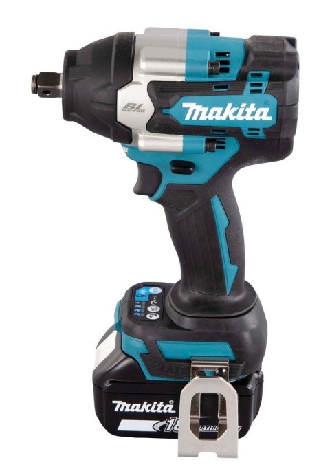 MAKITA Klucz udarowy akumulatorowy MAKITA DTW700RTJ wkrętak 1/2" 2x LXT 18V 5,0Ah Czarny, Niebieski