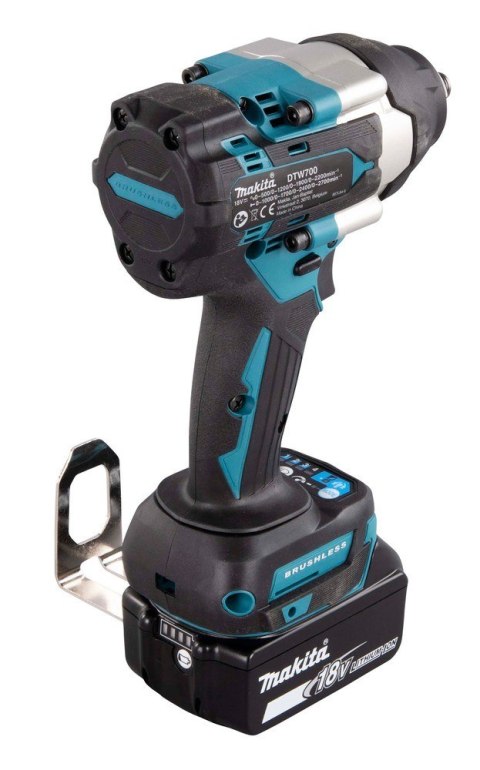 MAKITA Klucz udarowy akumulatorowy MAKITA DTW700RTJ wkrętak 1/2" 2x LXT 18V 5,0Ah Czarny, Niebieski