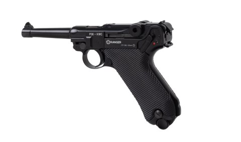 RANGER Wiatrówka pistolet RANGER P08 Parabellum KWC kal. 4,5 BBs BLOW BACK 21 strz. FULL METAL CO2 (AAKCMB410AZB)