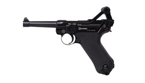 RANGER Wiatrówka pistolet RANGER P08 Parabellum KWC kal. 4,5 BBs BLOW BACK 21 strz. FULL METAL CO2 (AAKCMB410AZB)