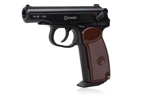 RANGER Wiatrówka pistolet RANGER PM BB KWC kal. 4,5 BBs Blow Back 15 strz. FULL METAL CO2 (AAKCMB440AZB)