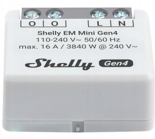 Shelly Inteligentny sterownik do pomiaru zużycia energii WiFi Shelly EM Mini Gen4