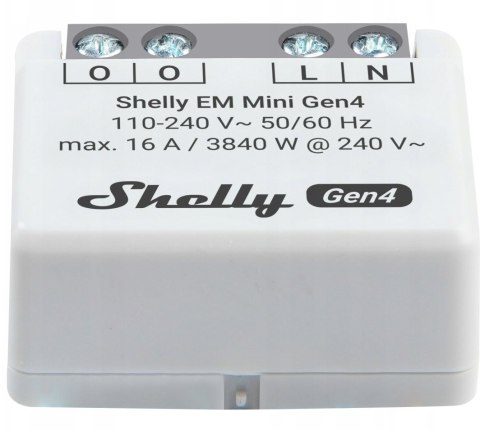 Shelly Inteligentny sterownik do pomiaru zużycia energii WiFi Shelly EM Mini Gen4