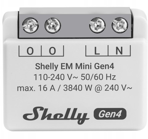 Shelly Inteligentny sterownik do pomiaru zużycia energii WiFi Shelly EM Mini Gen4