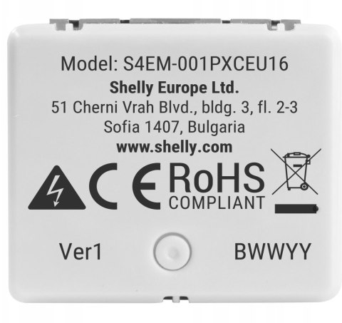 Shelly Inteligentny sterownik do pomiaru zużycia energii WiFi Shelly EM Mini Gen4