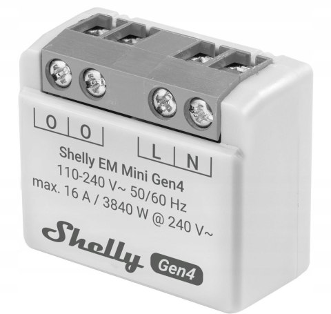 Shelly Inteligentny sterownik do pomiaru zużycia energii WiFi Shelly EM Mini Gen4