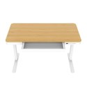 Activejet Activejet Biurko z elektryczną regulacją wysokości ET119W-C biały/dąb. Wymiar blatu 140 x 70 cm.