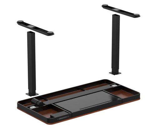 Activejet Activejet Biurko z elektryczną regulacją wysokości ET119W-C czarny/orzech. Wymiar blatu 140 x 70 cm.