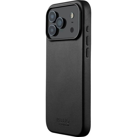 MUJJO Etui skórzane do iPhone 17 Pro Max Black Mujjo