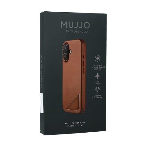 MUJJO Etui skórzane do iPhone 17 Tan Mujjo