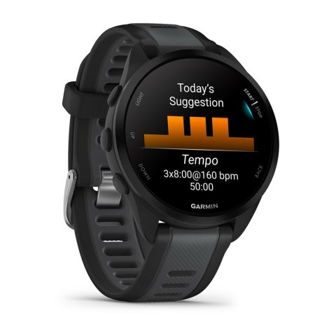 Garmin Zegarek sportowy Garmin Forerunner 165 Music AMOLED 43mm Black/­Slate Grey