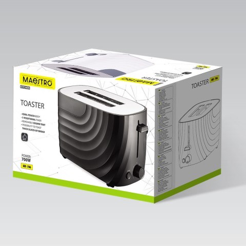 Maestro Toster 700W MR-706-BLACK MAESTRO