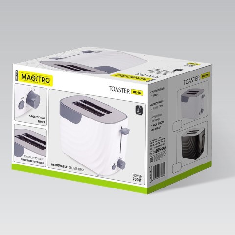 Maestro Toster 700W MR-706-WHITE MAESTRO