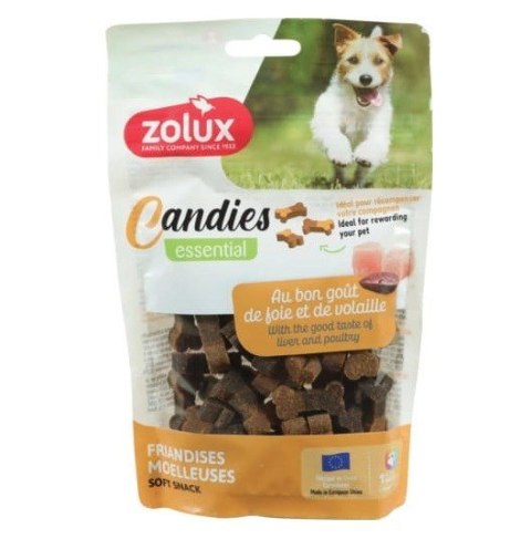 ZOLUX ZOLUX Miękkie przysmaki treningowe dla psa CANDIES mini kostki 150g