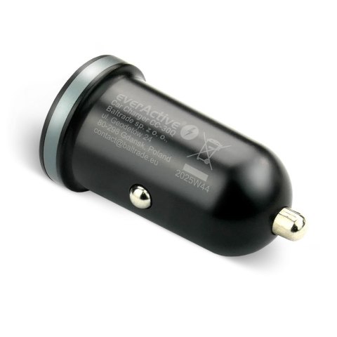 EverActive EVERACTIVE ŁADOWARKA SAMOCHODOWA 1X USB + 1X USB-C 35W QC 3.0 PD CZARNA CC-30Q