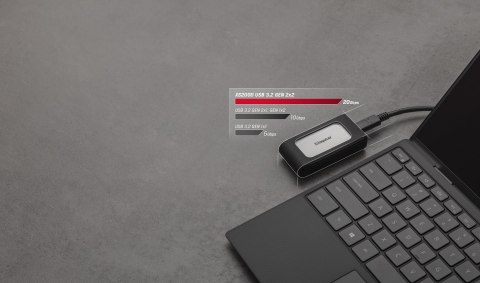 Kingston Dysk zewnętrzny SSD Kingston XS2000 (2TB; USB 3.2; srebrny; SXS2000/2000G)