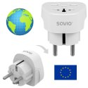 SAVIO SAVIO ADAPTER PODRÓŻNY GNIAZDO GLOBALNE - WTYK EU AP-06