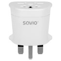 SAVIO SAVIO ADAPTER PODRÓŻNY GNIAZDO GLOBALNE - WTYK UK AP-05