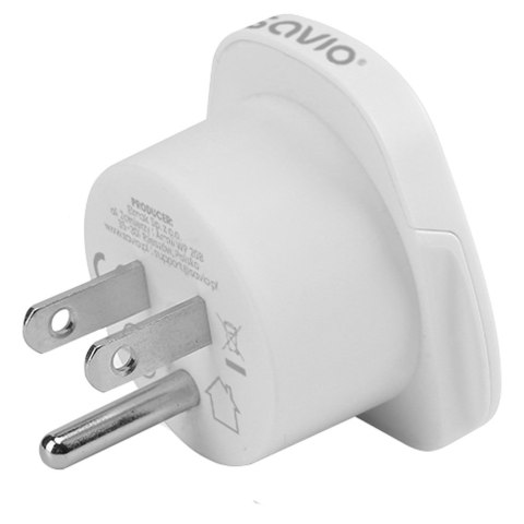 SAVIO SAVIO ADAPTER PODRÓŻNY GNIAZDO GLOBALNE - WTYK US AP-07