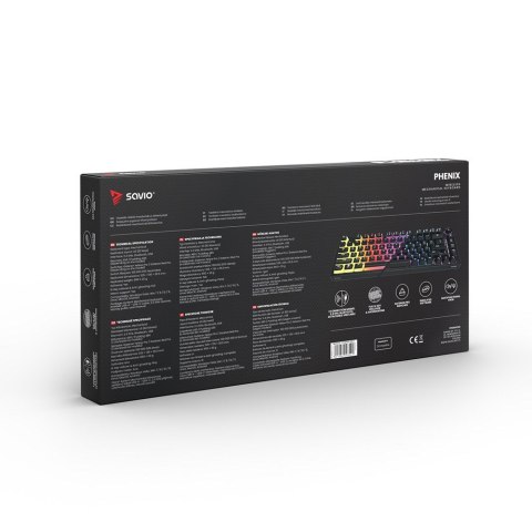 SAVIO SAVIO KLAWIATURA MECHANICZNA PHENIX RED