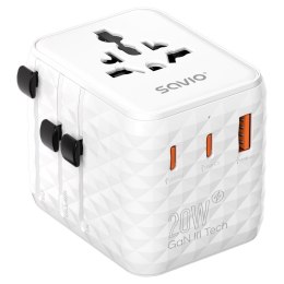 SAVIO SAVIO UNIWERSALNY ADAPTER PODRÓŻNY 20W AP-08