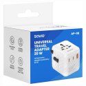 SAVIO SAVIO UNIWERSALNY ADAPTER PODRÓŻNY 20W AP-08
