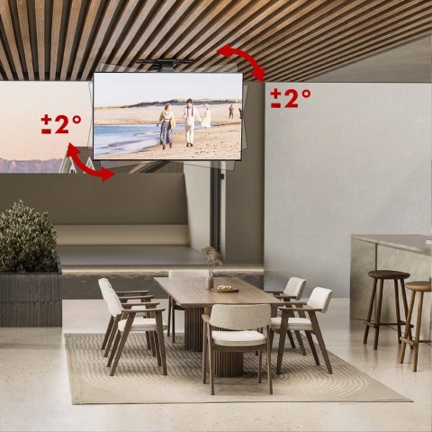 Maclean MACLEAN UCHWYT ELEKTRYCZNY DO TV, SUFITOWY, TUYA, MAX. VESA 800X400, REG. W POZ. +90°~-90°, DLA TV 43-86", MAX. 45KG MC-109 T